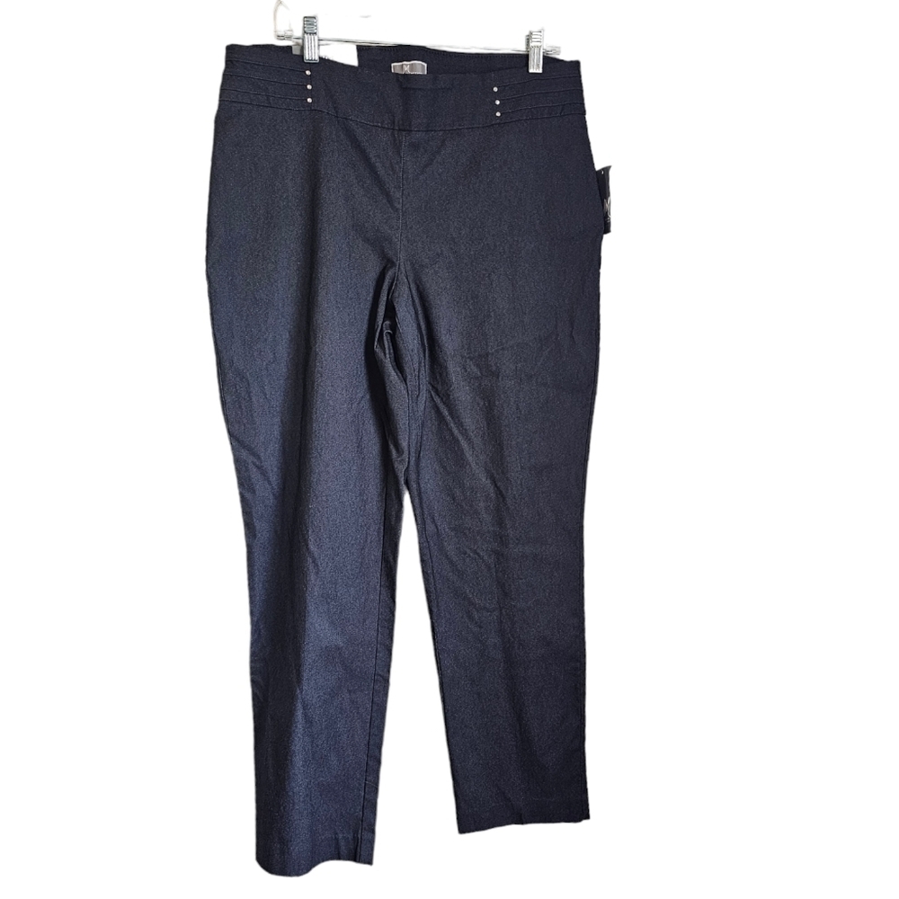 JM Collection NWT Tummy Control comfort waist womens plus pant 16 w - Picture 2 of 5
